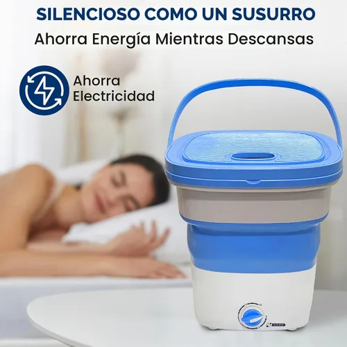 Vista 7 de Pure Clean Lavadora portátil de 15 litros – Mini lavadora plegable para ropa de bebé, ropa interior, ropa pequeña – Lavadora compacta