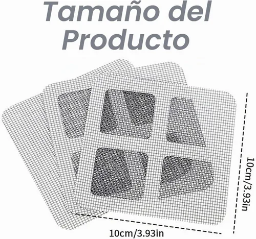 Vista 2 de Adhesivos desechables para drenaje de pelo, adhesivo mejorado para drenaje de piso de 4 pulgadas, adhesivo de malla de drenaje de suelo, calcomanías