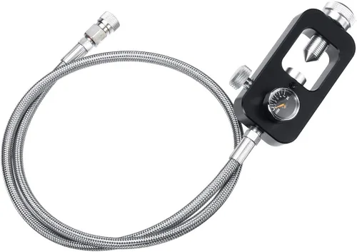 Vista 3 de Adaptador de buceo de válvula DIN 4500psi PCP Paintball HPA de alta presión Estación de llenado de tanque