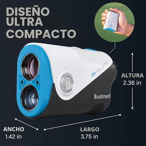 Vista 7 de Bushnell Golf A1-Slope Laser Rangefinder Azul
