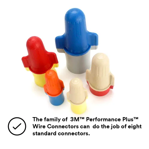 Vista 10 de 3M Performance Plus, conectores de cable., R/Y+, 120 volts