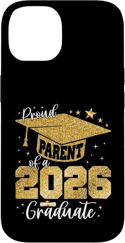 Vista 4 de Proud Parent of a Class of 2026 Graduate Senior Graduation Case for iPhone 16