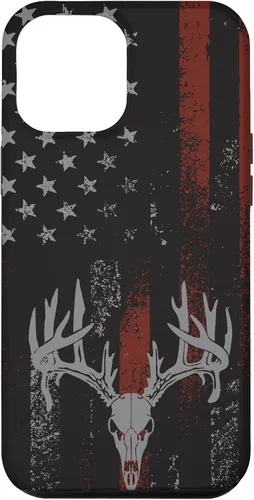 Vista 25 de Funda para iPhone 16 con la bandera americana de cola blanca ciervo Buck Hunting USA FLAG Hunter
