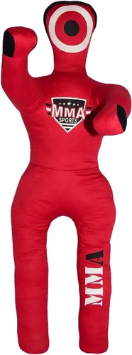 Vista 18 de Muñeco Infantil de Grappling de Pie - Sin Relleno – Muñeco de Entrenamiento para Lucha, Jiu-Jitsu, Artes Marciales Mixtas con Brazos y Piernas Negro