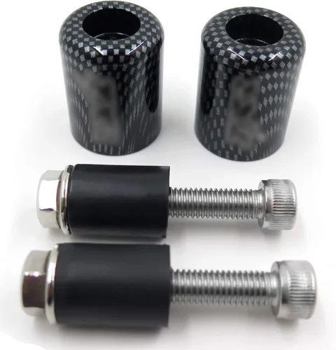 Vista 7 de HONGK - Extremos de barra de mano de fibra de carbono para motocicleta compatibles con Kawasak Ninja 250 500 ZX600 ZX6 636 ZZR600 ZX6R ZX6RR 650R
