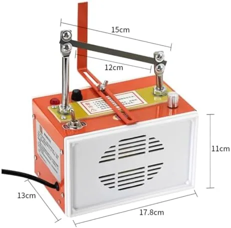 Vista 4 de Electric Hot Knife Cutting Tool, 160W Adjustable Temperature 0-800℃, 12cm Cutting Width for Fabric, Webbing, and Belting
