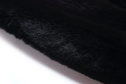 Vista 4 de Caracilia Saco de piel sintética de lujo, estilo capa, para bodas, para mujer.