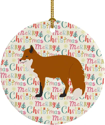 Vista 153 de Caroline's Treasures Adorno de cerámica de avestruz común para árbol de Navidad, decoración colgante para el hogar, Navidad, vacaciones, fiesta