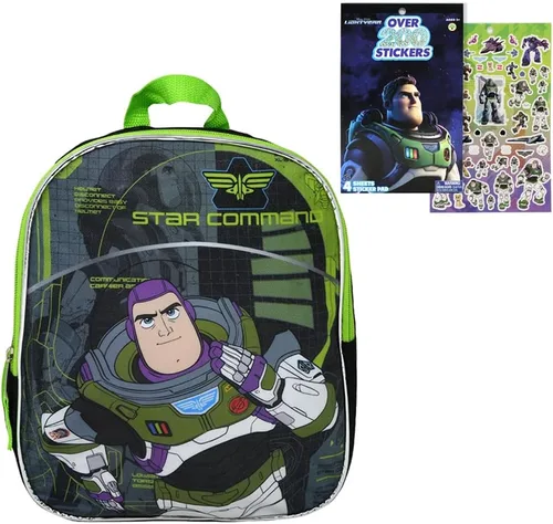 Vista 3 de BUDDY N BUDDIES Buzz Lightyear - Mini mochila de 11 pulgadas con parte delantera lisa con Buzz Lightyear 4 hojas de papel de aluminio, más de 200
