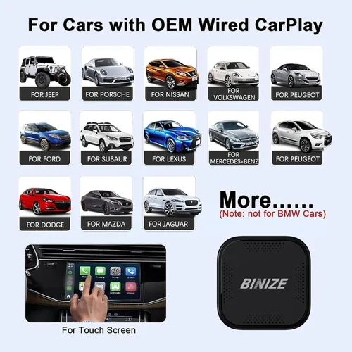 Vista 7 de Binize - Caja de Video Multimedia Inalámbrica CarPlay y Android AUTO, Celular 4G, 4GB+64GB, 8 Núcleos, Navegación Integrada Android 13, Soporte SIM