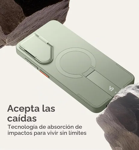 Vista 6 de SURITCH Funda para teléfono Samsung Galaxy S26 Plus, cubierta protectora magnética con cubierta de cámara y soporte de metal ajustable para Galaxy