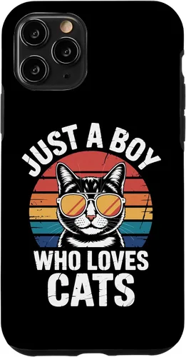 Vista 29 de Just A Boy Who Loves Cats Feline Enthusiast Pet Cat Parents Case for iPhone 16