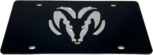 Vista 2 de Eurosport Daytona Placa de matrícula para Dodge Ram Negro Laser Acrílico - 2401-1