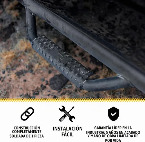 Vista 3 de N-Fab Nerf Steps Negro texturizado, longitud de la cabina C0180CC-TX Se adapta a todas las camas Chevrolet/GMC 1500 / 2500 / 3500 Crew Cab