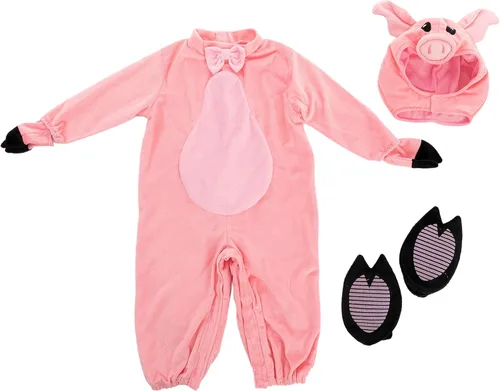 Vista 5 de Spooktacular Creations Halloween Baby Pig Costume, Pink Pig Costume Toddler for Kids Infant Halloween Animal Dress Up Party