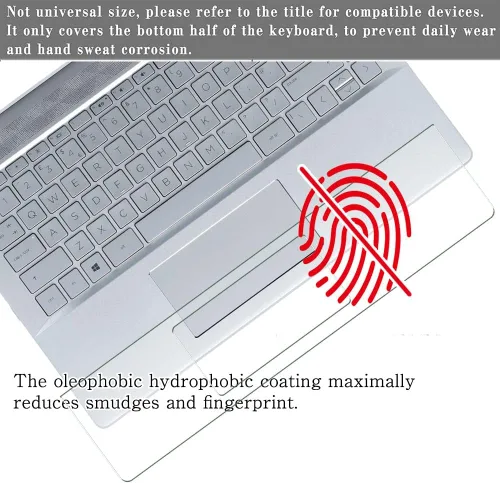 Vista 3 de 2 Pack Keyboard TouchPad Film Protector, compatible with FUJITSU CELSIUS H910 17.3" TPU Trackpad Guard Cover Skin