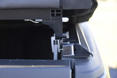 Vista 5 de LEER ROLLITUP Compatible con Ford Super Duty 2017-2022 con caja de 81" Cubierta tonneau enrollable suave para caja de camioneta 4R400 Bajo