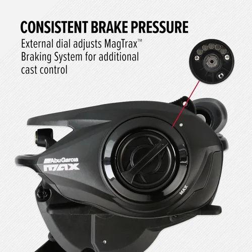 Vista 6 de Abu Garcia Max SX - Carrete de pesca con interruptor giratorio de perfil bajo