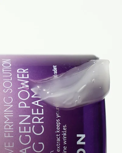 Vista 4 de MIZON Marine Collagen Power Lifting Cream Crema facial coreana antienvejecimiento para arrugas y elasticidad Hidratante de colágeno y ácido