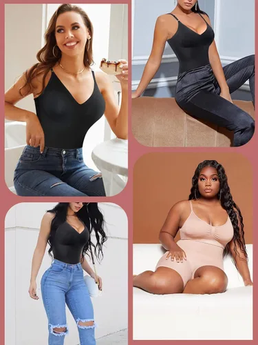 Vista 5 de materasu Faja moldeadora ajustable sin costuras para mujer, control de abdomen, cuerpo completo, moldeador de glúteos, adelgazador de muslos
