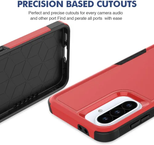 Vista 51 de Jeylly Compatible con Samsung Galaxy A22 5G Funda, Funda Samsung A22 5G con 2pcs protectores de pantalla de vidrio templado