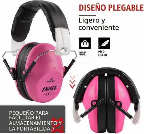 Vista 7 de HEARMOR Orejeras de protección auditiva para disparo con NRR 23 dB de reducción de ruido, orejeras de perfil bajo, auriculares para rango de tiro