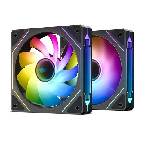 Vista 11 de DARKROCK Ventiladores de caja con diseño de espejo infinito F120 3in1 4.724
