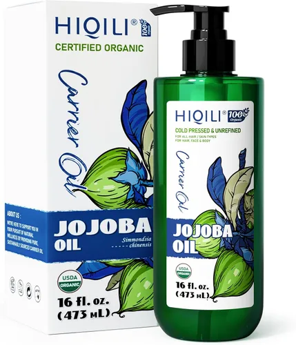 Vista 13 de HIQILI Aceite de ricino orgánico prensado en frío sin refinar, certificado por USDA, sin hexano, aceite de grado prémium para cara, crecimiento