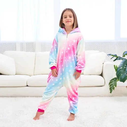 Vista 2 de FZOSM Lindo disfraz de unicornio para niñas, disfraz de Halloween y cosplay