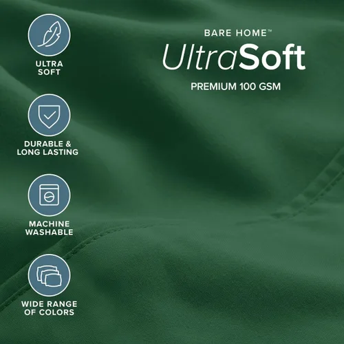 Vista 58 de Bare Home Sheet Set 1800 Ultra-Soft with 2 Pillowcases (Twin XL, Dark Blue)