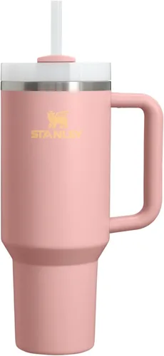 Vista 187 de STANLEY Quencher H2.0 Vaso Térmico con asa y pajilla, 64 onzas, tapa Flowstate de 3 posiciones, gran capacidad para viajes y deportes, vaso de acero