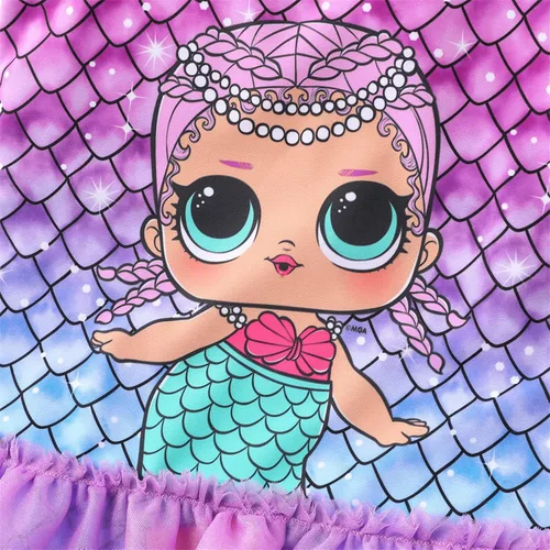Vista 4 de L.O.L. Surprise! Traje de baño de una pieza con diseño de sirena para niña