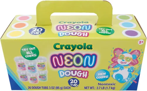 Vista 7 de Crayola Cosmic Dough 20pk x 3oz - Juguetes especiales para niños, recuerdos de fiesta, artículos escolares - Masa para modelar brillante no tóxica