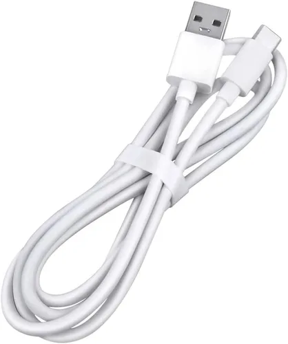 Vista 2 de Cable de carga USB tipo C rápido blanco de 3.3 pies compatible con Motorola Moto Z Force Droid