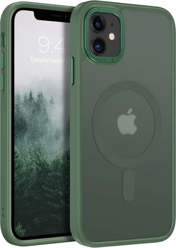 Vista 17 de BENTOBEN Funda para iPhone 11, Funda de teléfono para iPhone 11 Funda Magnética [Compatible con Mag Safe] Translúcida Mate Delgada Resistente a