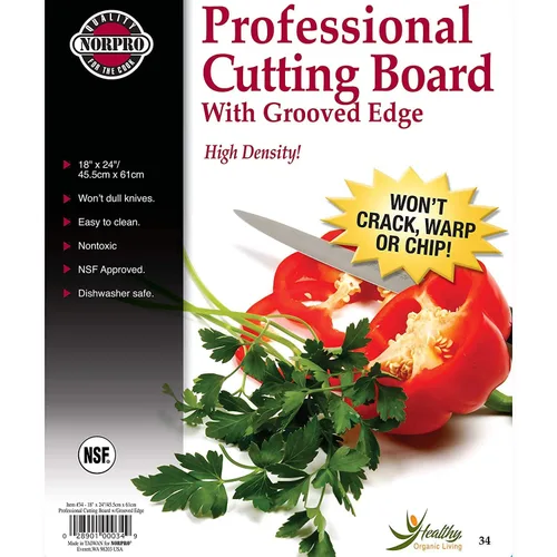 Vista 5 de Norpro Tabla de cortar profesional, 24 in x 18 in