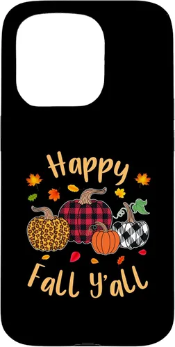 Vista 14 de Happy Fall Y'all Leopard Pumpkin Autumn Season Women Girls Case for iPhone 17