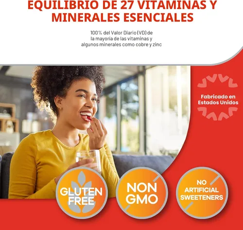 Vista 4 de Geritol Suplemento multivitamínico, 27 vitaminas y minerales esenciales