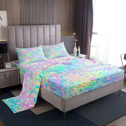 Vista 38 de Feelyou Juego de ropa de cama con alfabeto 3D, juego de sábanas coloridas del alfabeto inglés para niños y adultos, sábanas de dibujos animados