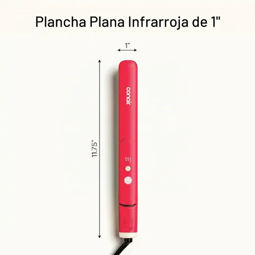Vista 8 de Infiniti PRO CONAIR - Plancha plana infrarroja de 1 pulgada, alisador de cabello para resultados suaves y brillantes, plancha de pelo de peinado Baya