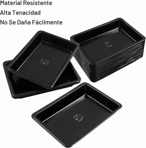 Vista 5 de Hitefu Mini platos de salsa de soja, 40 unidades, rectangulares