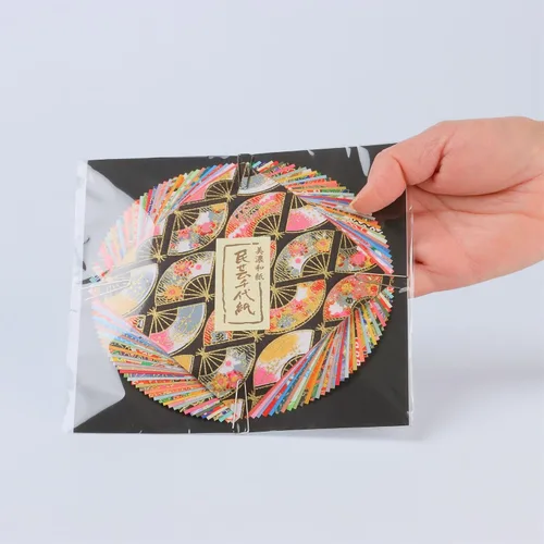 Vista 3 de Papel tradicional japonés Mino Washi Chiyogami Washi, colorido papel de origami Yuzen, diseño surtido, 3.93 en 40 hojas