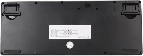 Vista 5 de Pssopp Teclado para juegos RGB Retroiluminación tipo C con cable 84 teclas (blanco)