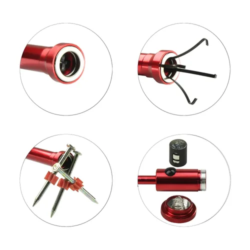 Vista 3 de Herramienta de recogida de garras con luz LED magnética brillante, herramienta de recogida magnética de 24.4 pulgadas de largo, herramienta