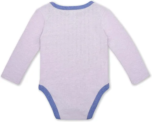 Vista 5 de Disney Baby Boy Winnie the Pooh Long Sleeve Grey Bodysuit Blue Bib and Baby Pants Set