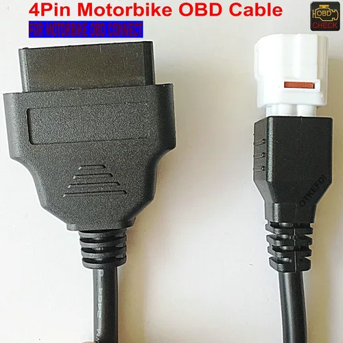 Vista 2 de Cable de diagnóstico CANBUS de la motocicleta 4pin OBD para la motocicleta de Yama