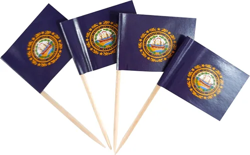 Vista 38 de QQSD Bandera de palillo de dientes de Alabama para decoración de cupcakes, 100