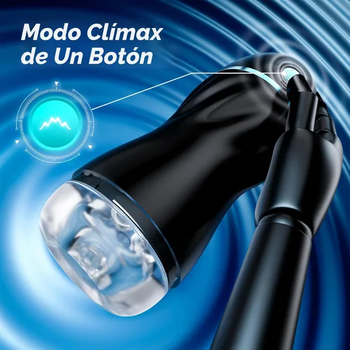 Vista 4 de EINSEO Masturbador masculino de succión, coño de bolsillo AI con 7 modos de juguetes para adultos Hands-free suction male stroker with 7 modes, 3D