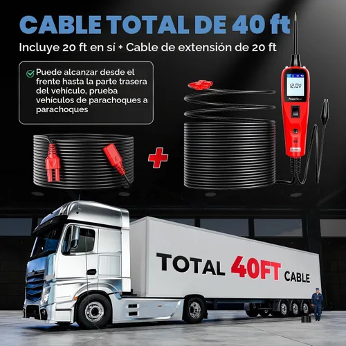 Vista 4 de Autel, medidor de sistema eléctrico PowerScan Ps100, medidor de circuito de Ps 100