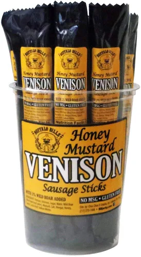 Vista 7 de Buffalo Bills Bourbon Black Pepper Elk Exotic Game - Palitos de salchicha de carne (15 palitos por bañera) Made In The USA , Bold Bourbon Black